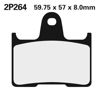 Obrazek 264NS Klocki hamulcowe NISSIN 2P-264NS Semi-metallic 2P264NS