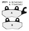 Obrazek 271NS Klocki hamulcowe NISSIN 2P-271NS Semi-metallic 2P271NS