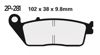 Obrazek 281ST Klocki hamulcowe NISSIN 2P-281ST Sintered 2P281ST