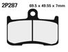 Obrazek 287ST Klocki hamulcowe NISSIN 2P-287ST Sintered 2P287ST