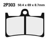 Obrazek 303ST Klocki hamulcowe NISSIN 2P-303ST Sintered 2P303ST