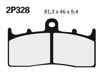 Obrazek 328ST Klocki hamulcowe NISSIN 2P-328ST Sintered 2P328ST