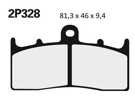 Obrazek 328ST Klocki hamulcowe NISSIN 2P-328ST Sintered 2P328ST