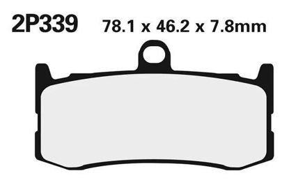 Obrazek 339ST Klocki hamulcowe NISSIN 2P-339ST Sintered 2P339ST