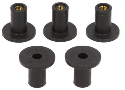 Obrazek Nakrętka gumowa owiewki M5x0,8 17,8x9,5x19,1 (5szt) Tourmax WEN-005
