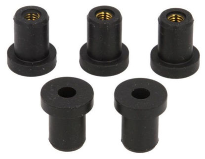 Obrazek Nakrętka gumowa owiewki M6x1,0 21x12,7x17,8 (5szt) Tourmax WEN-004