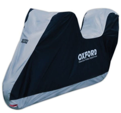 Obrazek Wodoodporny pokrowiec na motocykl z kufrem Oxford Aquatex Top Box CV205 rozmiar L