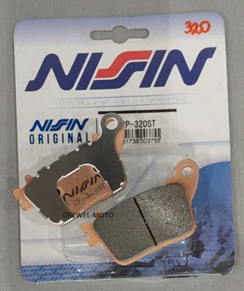Obrazek 320ST Klocki hamulcowe NISSIN 2P-320ST Sintered 2P320ST CB 600 F Hornet 07-09 CBR 1000 RR 06-09 tył
