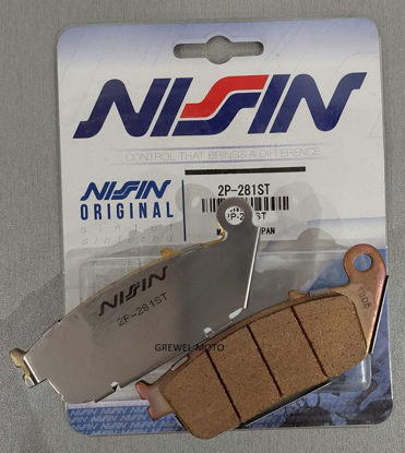Obrazek 281ST Klocki hamulcowe NISSIN 2P-281ST Sintered 2P281ST