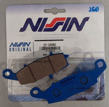 Obrazek 260NS Klocki hamulcowe NISSIN 2P-260NS Semi-metallic 2P260NS (strona lewa)