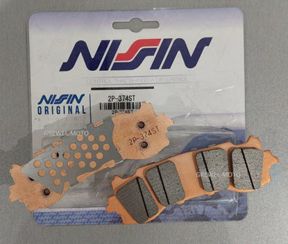 Obrazek 374ST Klocki hamulcowe NISSIN 2P-374ST Sintered 2P374ST Honda GL 1800 Gold Wing 18-