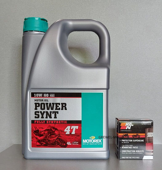 Obrazek Motorex POWER SYNT 4T 10W60 4L + filtr oleju K&N gratis