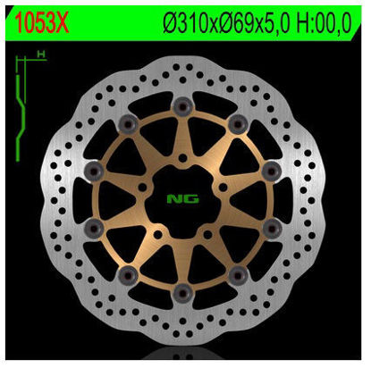 Obrazek 1053X Tarcza hamulcowa NG 1053X przód 310x69x5 5x10,5 WAVE Suzuki DL 650 04-07, SV 650 03-08, DL 1000 02-11, SV1000 03-07 NG1053