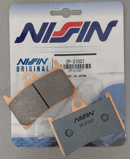 Obrazek 210ST Klocki hamulcowe NISSIN 2P-210ST Sintered  2P210ST YZF-R6 YZF-R1 FJR XJR XV 1700 Fazer przód