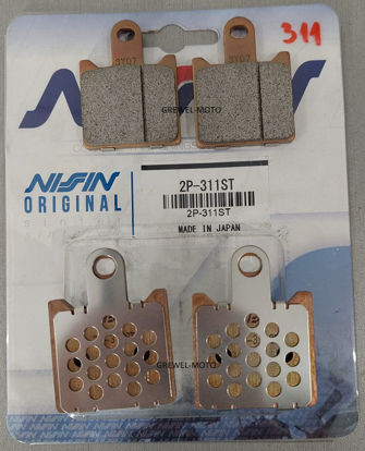 Obrazek 311ST Klocki hamulcowe NISSIN 2P-311ST Sintered 2P311ST ZX-6R ZZR GTR 1400