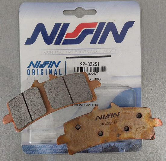 Obrazek 322ST Klocki hamulcowe NISSIN 2P-322ST Sintered 2P322ST