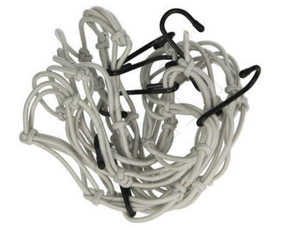 Obrazek Siatka bagażowa z 6 hakami kolor SZARY pająk VICMA 9680