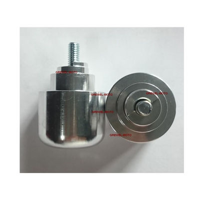 Obrazek Końcówki kierownicy srebrne VICMA ciężarki kierownicy HONDA na półksiężyc 901PL