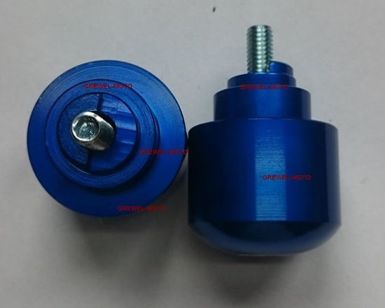 Obrazek Końcówki kierownicy niebieskie VICMA ciężarki kierownicy HONDA na półksiężyc 901AZ