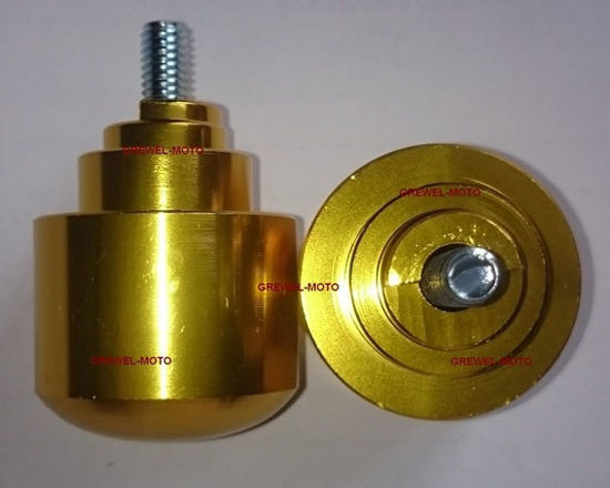 Obrazek Końcówki kierownicy złote VICMA ciężarki kierownicy HONDA na półksiężyc 901OR